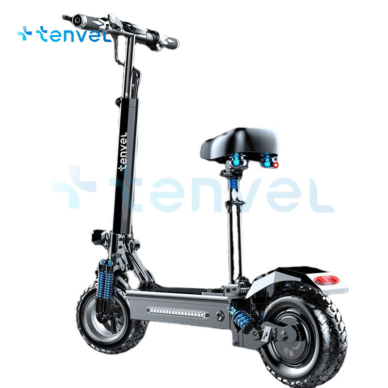 TENVEL 48V folding E scooter with NFC APP control Electric 10 inch Wheel Max Load 150kg Electric Scooter Aluminum alloy frame