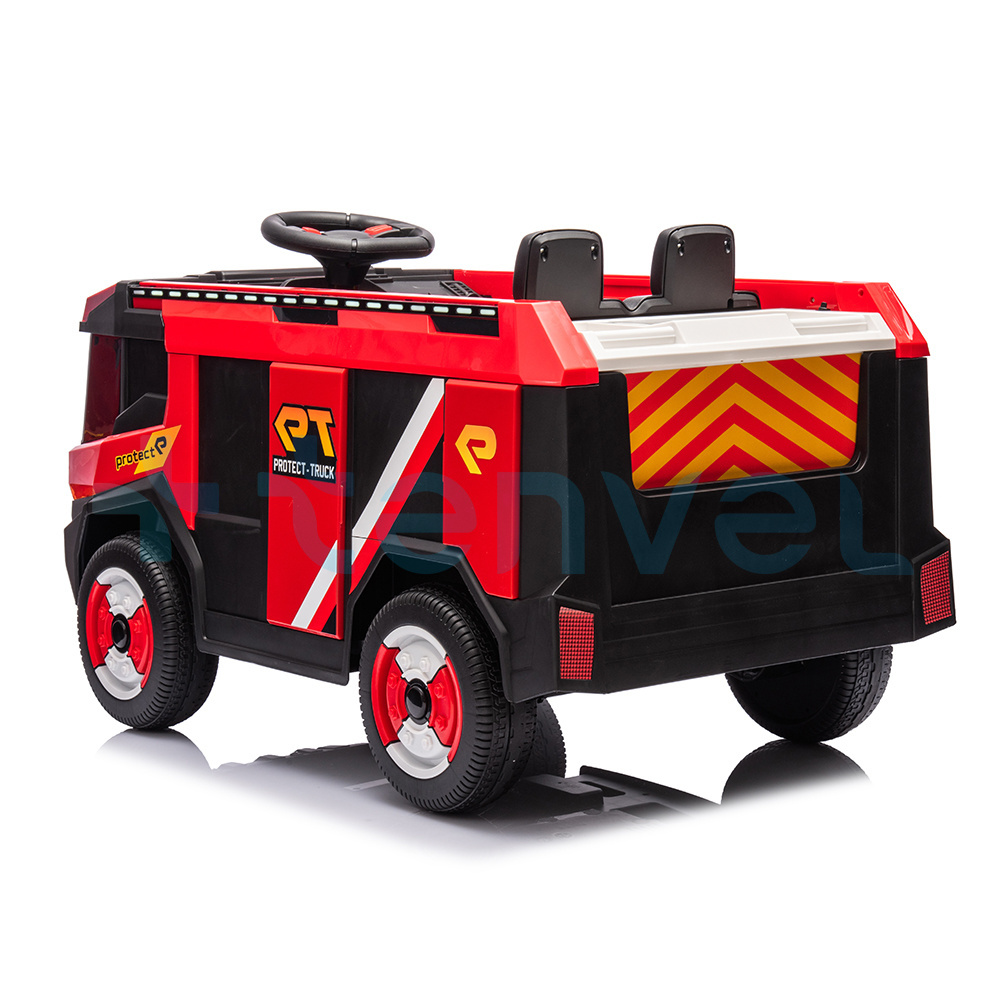 Factory wholesale Children 12V Battery Electric Fire truck Fighting toy truck Kids RC Ride On car with Water Gun Ride-on Car