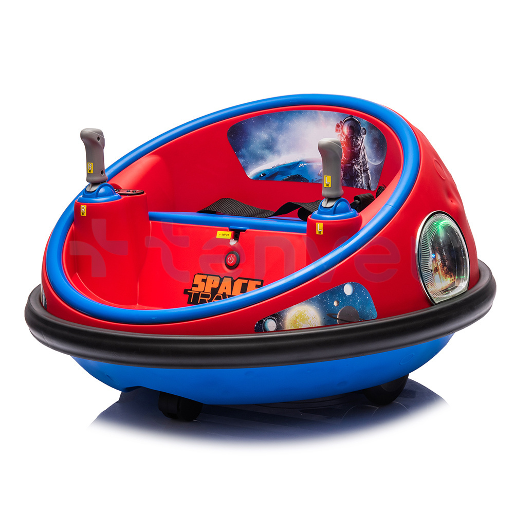 2024 Factory New Model Children 360-degree Electric Bumper Cars Battery Operated 12V Bumper Toy Car Kids Ride-On Car