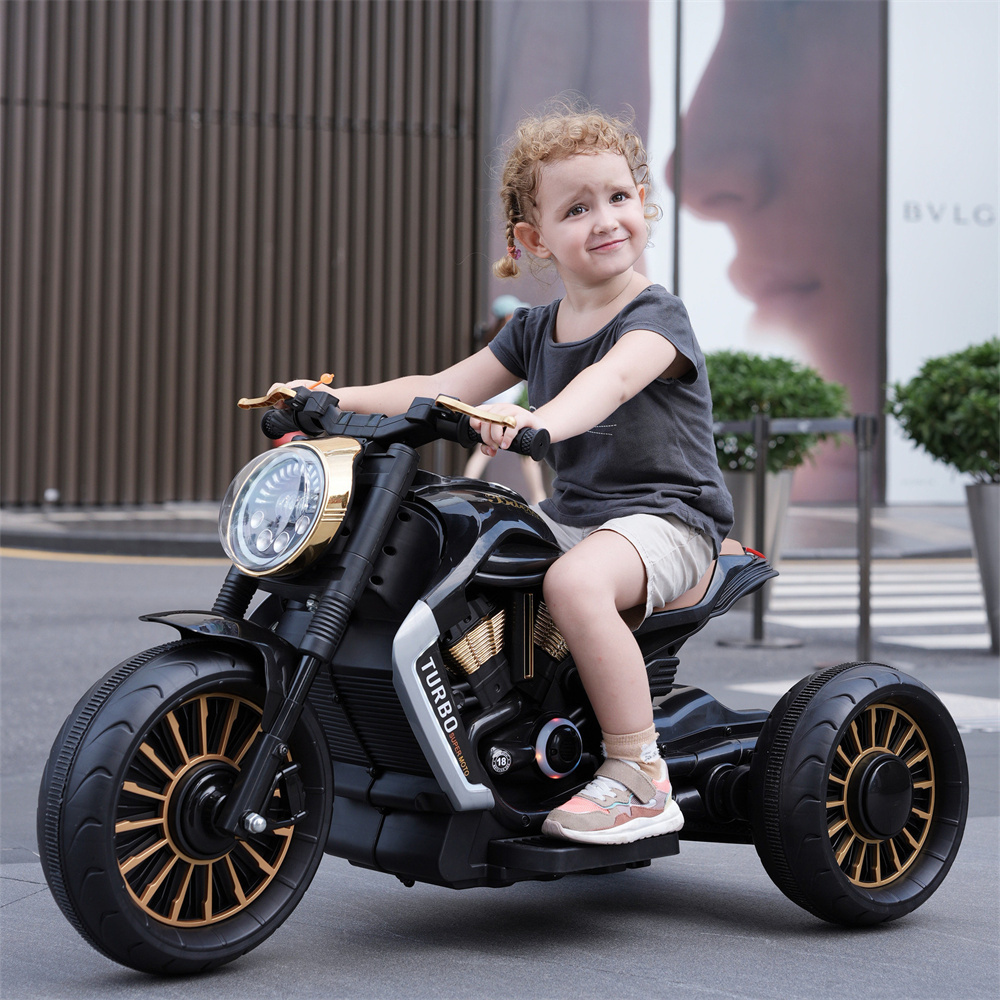 factory wholesale kids 12v battery operated baby 3 wheels big electric motorcycle children's electric tricycle motorcycle toy