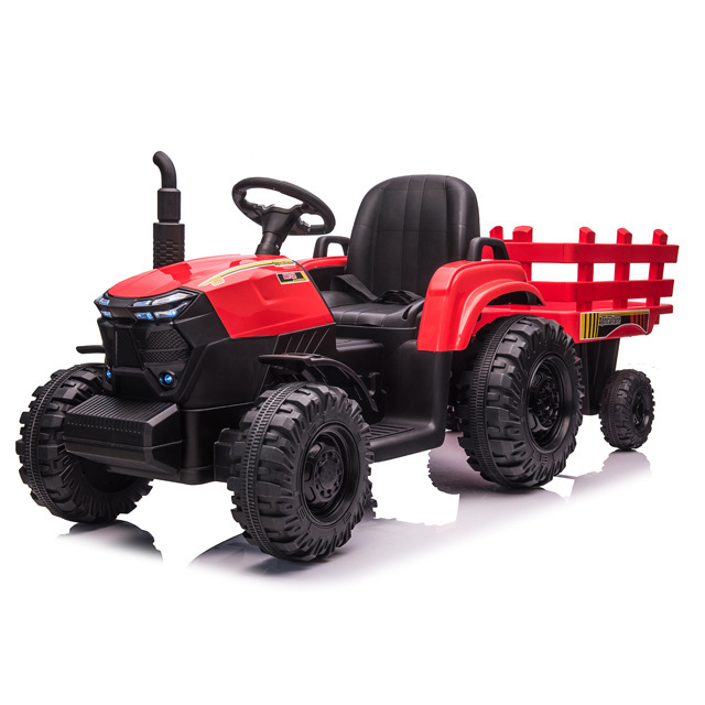 WHOLESALES KIDS TRACTOR TOY CAR FOR KIDS RIDE ON WITH ELECTRIC BATTERY AND LIGHT ADJUST MUSIC CHEAP 12V BABY ELECTRIC TRACTOR