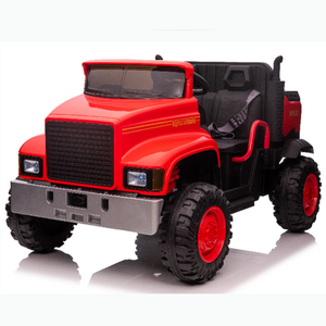 Factory New Design Two Seat Child Electric Ride On Toy Car Tractor With Rear Bucket For Kids Toys Truck Remote Control Car