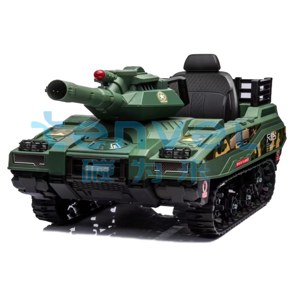 DLS Newest Children's Electric Ride on Tank Remote Control Toys Tank Big Kids Electric Tank Cars for 10 year olds