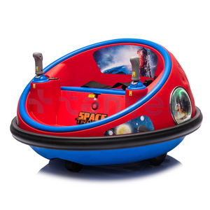 Tenvel New Design Children RC Bumper Cars 12V Rechargeable Battery Electric Car 360-Degreen Bumper Toy Kids Ride On Car