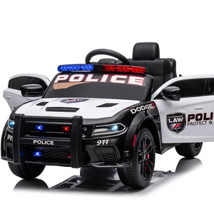 DLS Factory new design wholesale Licensed Dodge 12V Powerful Remote children toys Electric ride toy car Kids ride on Police Car