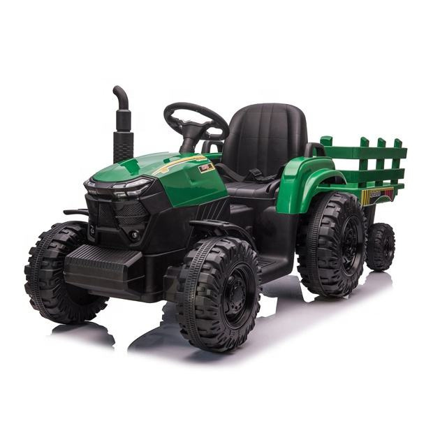 WHOLESALES KIDS TRACTOR TOY CAR FOR KIDS RIDE ON WITH ELECTRIC BATTERY AND LIGHT ADJUST MUSIC CHEAP 12V BABY ELECTRIC TRACTOR