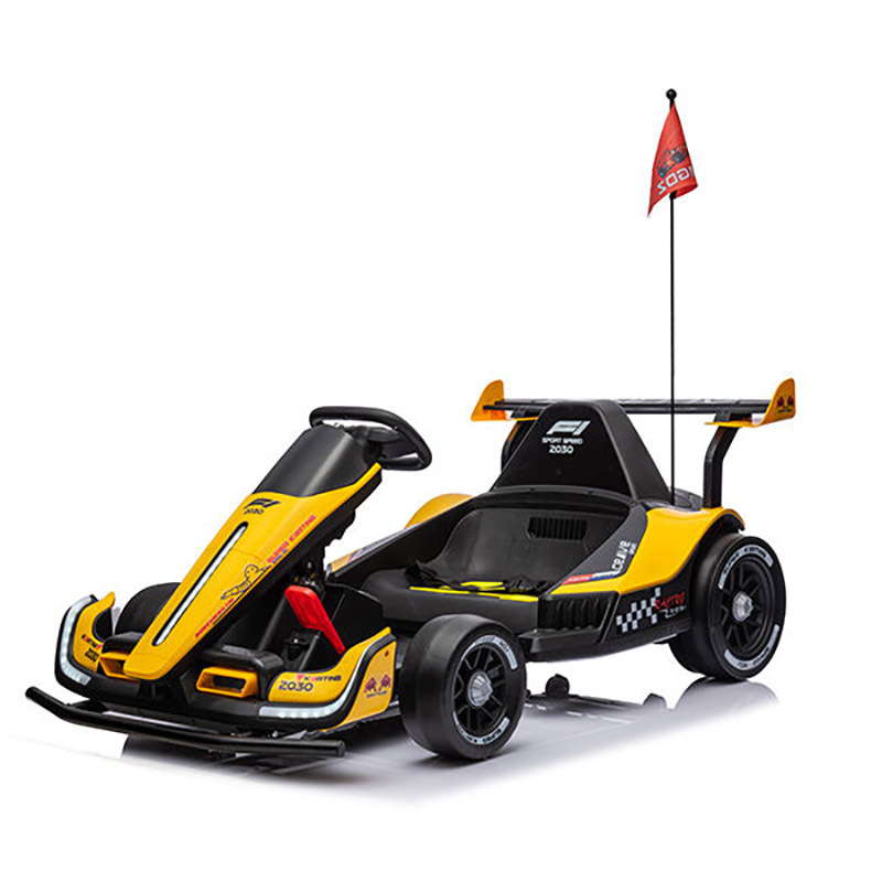 Factory selling good price kids four wheel electric drift toy car can sit adult 12v 24v10AH dual-motor go-kart for kids to drive