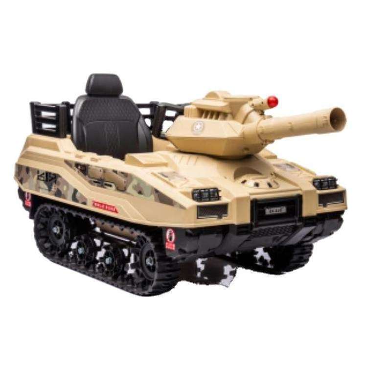 DLS Newest Children's Electric Ride on Tank Remote Control Toys Tank Big Kids Electric Tank Cars for 10 year olds