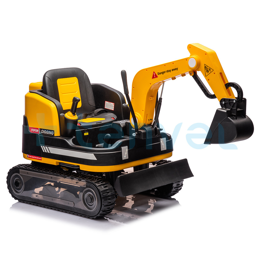 Factory OEM Kids Electric Digging 12V Big Size Excavator Car With Bluetooth Remote Control Electric Engineering ride on Car