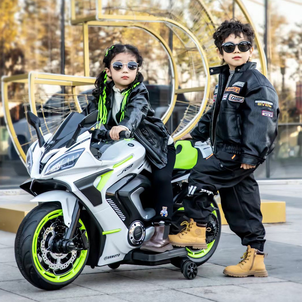 2024 New Arrival children Ride on big Electric Motorbike EVA wheel 12V battery Motorcycle kids ride on Electric Motorcycle