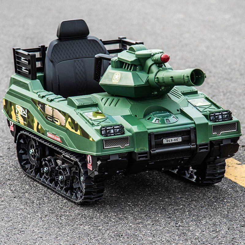 DLS New Model children Double-drive kids Ride on Car tank toy 12v 24V Battery Operated kids electric Ride on Tank Car