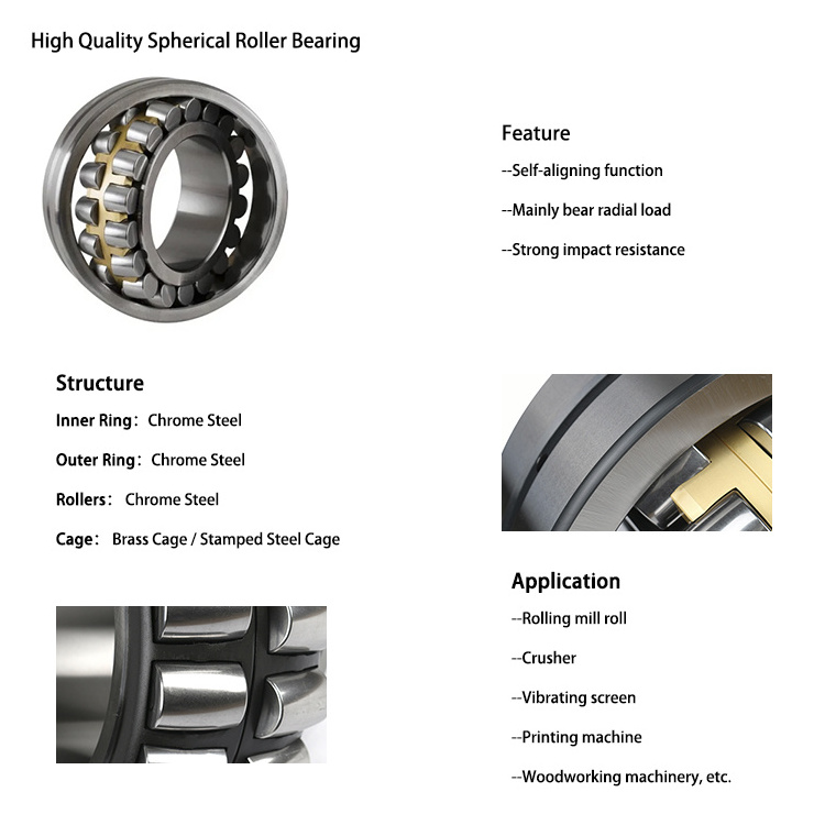 Paper Plant Machine Spherical Roller Bearing 22332 22334 22336 22338 22340 22344 22348 22352 22356 22360 22372 CA CC E K W33 C3