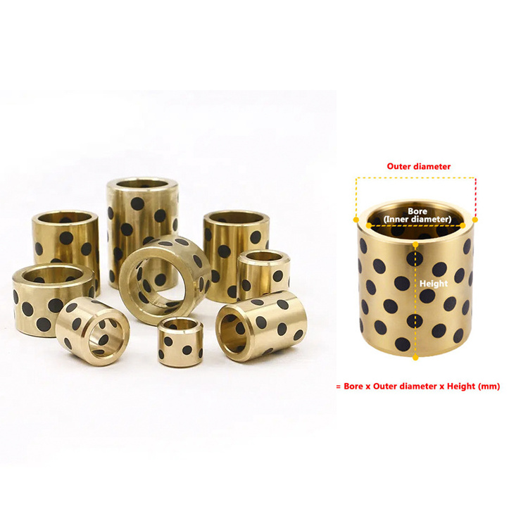 Cylindrical bushing hidrolik oil bearing steel bushing oil less bearing 30*38*25mm solid oil bearing