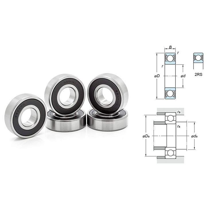 High Quality 6202--2RS 1/2 inch bearing 12.7*35*11mm deep groove ball bearings6202--2RS 1/2