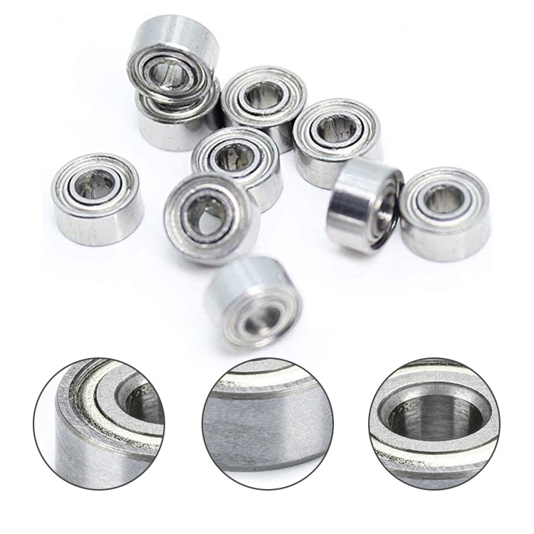 High Quality P4 Precision Rated Stainless Steel Miniature MR74ZZ 4*7*2.5mm Deep Groove Ball Bearing Factory Price for Skateboard