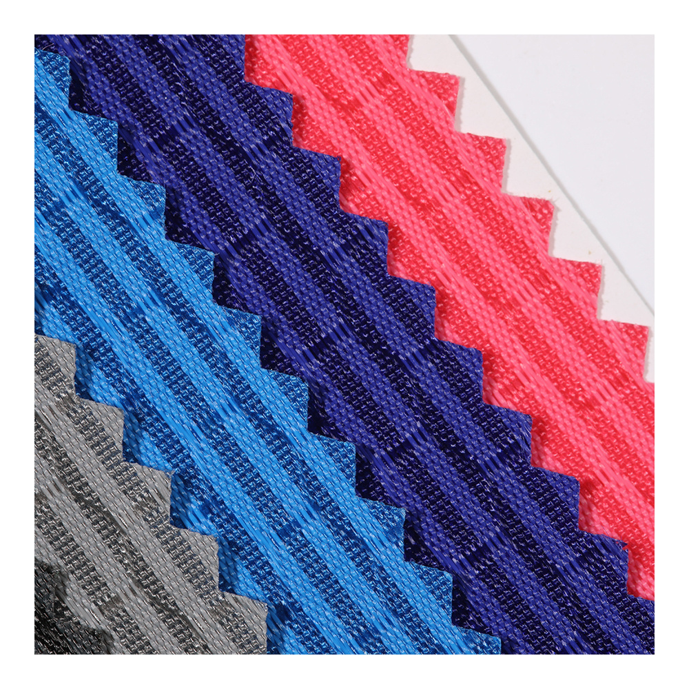 waterproof 420D Bicolor honeycomb grid nylon fabric in stock