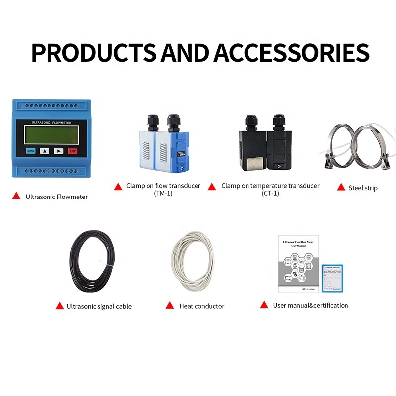 Modular ultrasonic flowmeter heat meter,  Clamp on Flow Transducer Price ,TM-1&CT-1,DN50-DN700