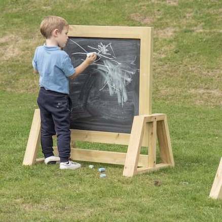 TOP Wooden A Frame Double Sided Outdoor Furniture With Standing Advertising Custom Kindergarten Preschool Chalkboard Blackboard