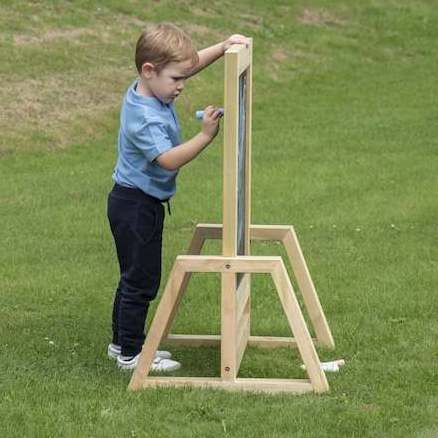 TOP Wooden A Frame Double Sided Outdoor Furniture With Standing Advertising Custom Kindergarten Preschool Chalkboard Blackboard