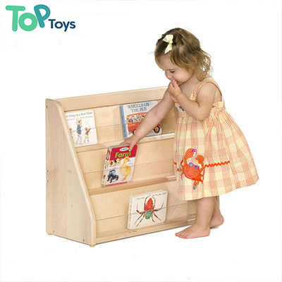 TOP Montessori Kindergarten Classroom Child Bookshelf  Learning Toys Wooden Book Shelf  Wooden for Kids Bookcase