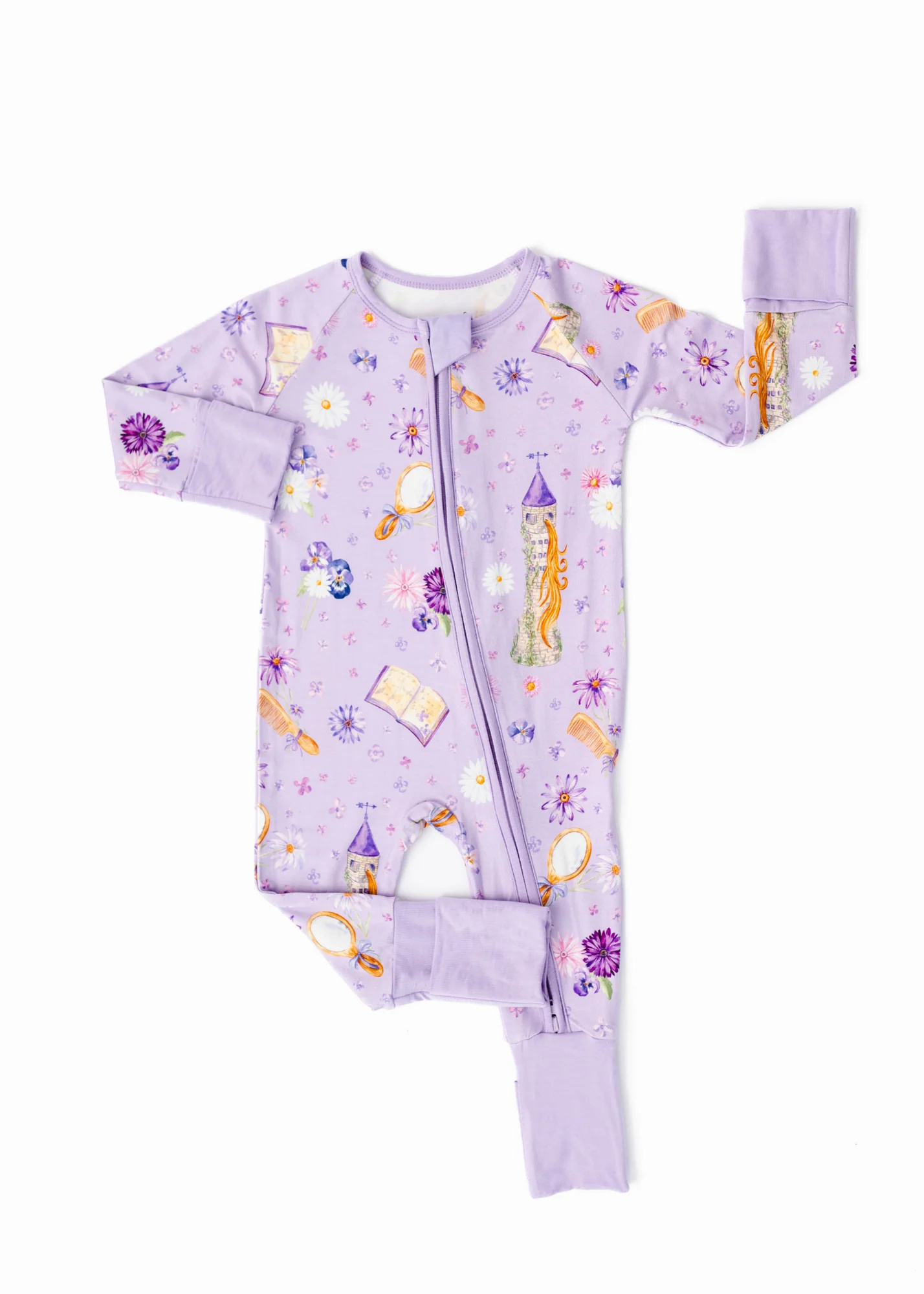 Wholesale Custom Print Best Seller Bamboo fiber Zip Baby Sleepsuit Soft Breathable Footie Romper Cartoon Printed Baby Rompers