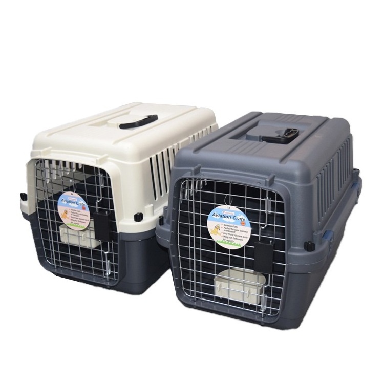 IATA Airline Approved Breathable Portable Plastic Kennels Luxury Large Kennel Dog Cat Crate Carrier Pet Travel Aviation Crate