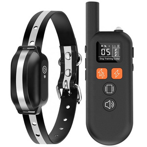 New 1000M Dog Training Collar With 3 Training Modes Rechargeable E-Collar  IP67 Waterproof Electric Dog Shock Collar