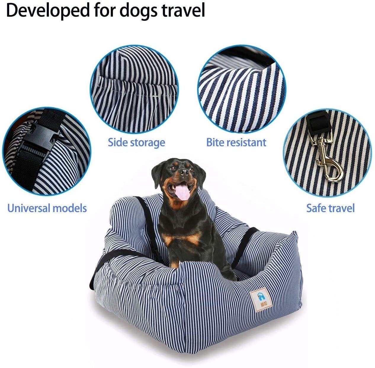 New Style Seat Cover Fully Detachable Washable Cover Designer Travel Mat Booster Seats for Small Medium Dog pet car carrier