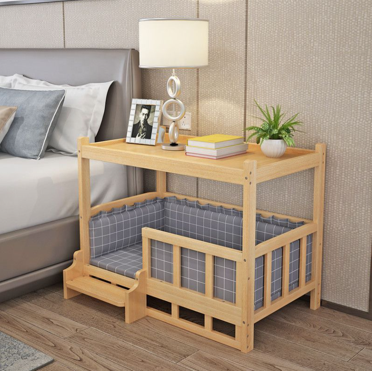 Customized Indoor Pet Products Luxury Durable Eco-Friendly Large Wooden Pet House Plus Cat Dog Bunk Beds  Pet Furniture