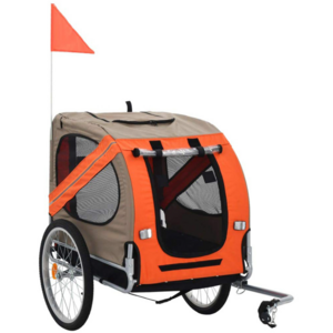 Dog Bike Trailer Durable Frame Pet Bike Trailer Small & Medium Sized Dogs Bicycle Carrier