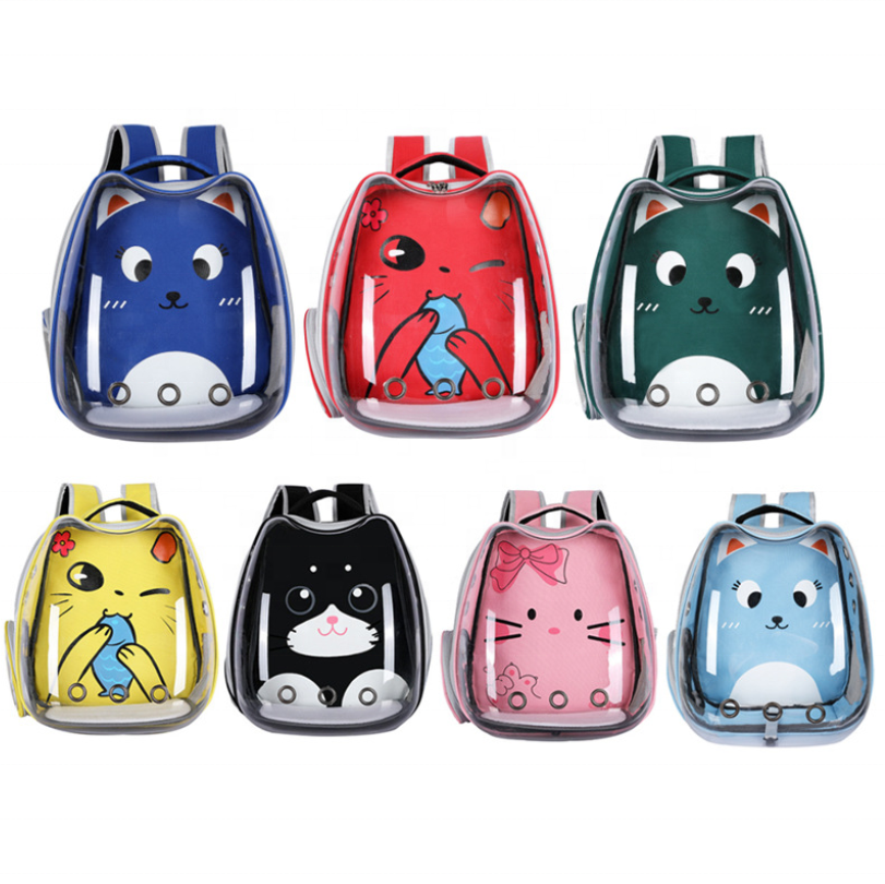 Wholesale OEM ODM Premium Outdoor Portable Cat Backpack Durable Clear Space Capsule Pet Large Carrier Backpack