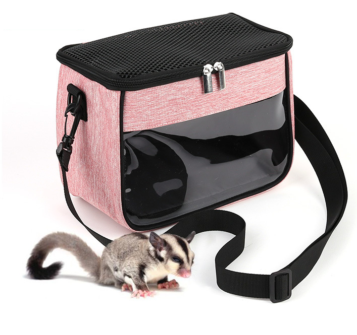 Customization Hamster Carrier Guinea Pig Carrier Bag Small Animal Sugar Glider Pouch Gerbil Hedgehog Portable Travel Carrier