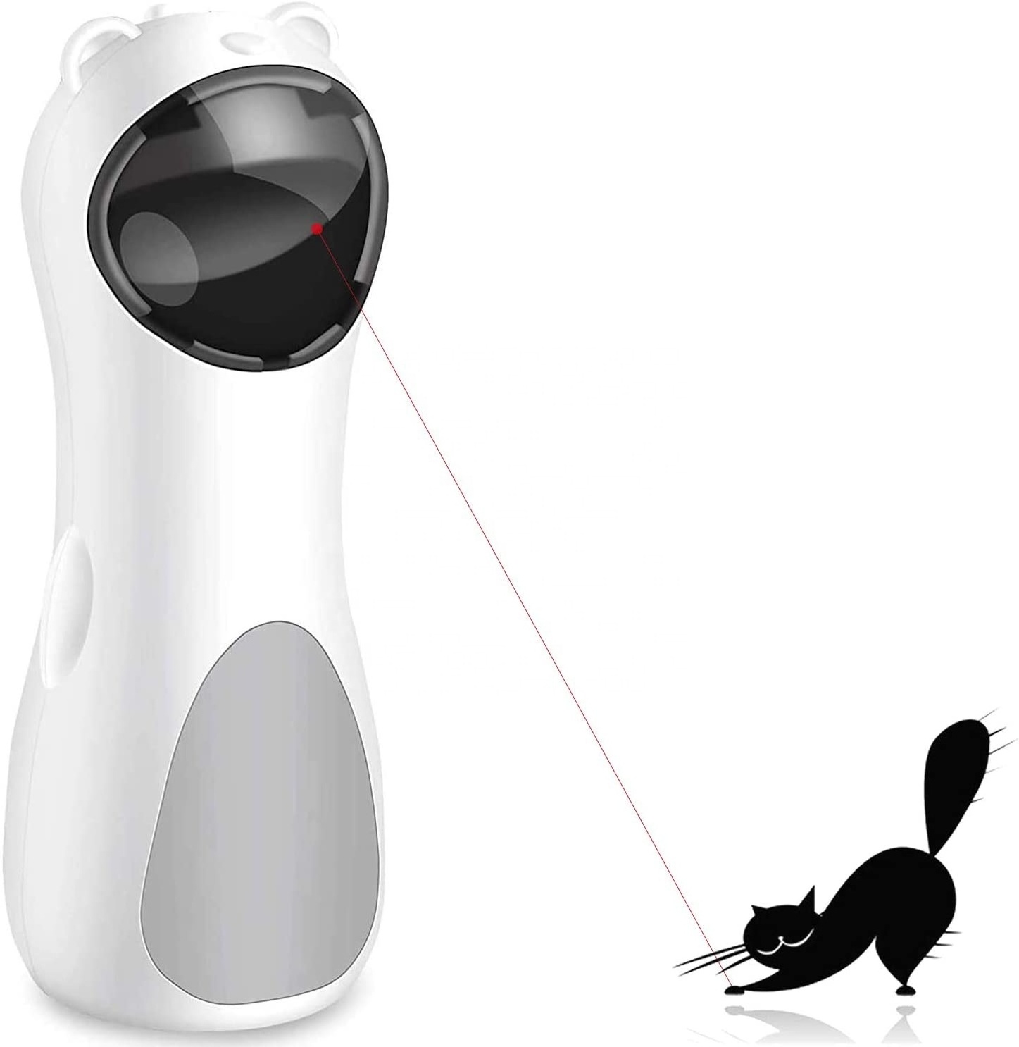 Interactive Pet Cat Laser Toys Rechargeable Cat Red Dot Kitten Cat Toy Laser Pointer Automatic