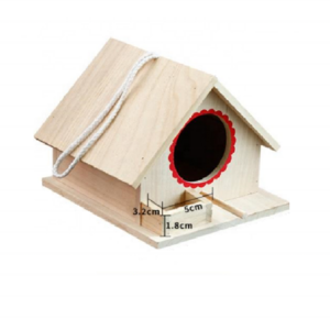 Wholesale Custom Hanging Birdhouse for Outside Garden Patio Decorative Nest Breeding Nesting Bird Aviary Wooden Bird House