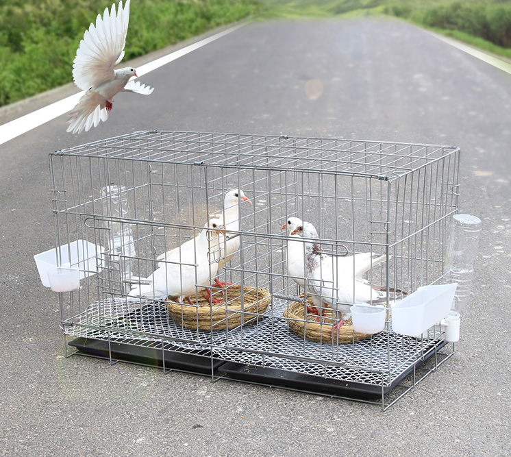 Pair Breeding Pigeon Cage Home Breeding Pigeon Cage Folding Encrypted Transport Pigeon Cage