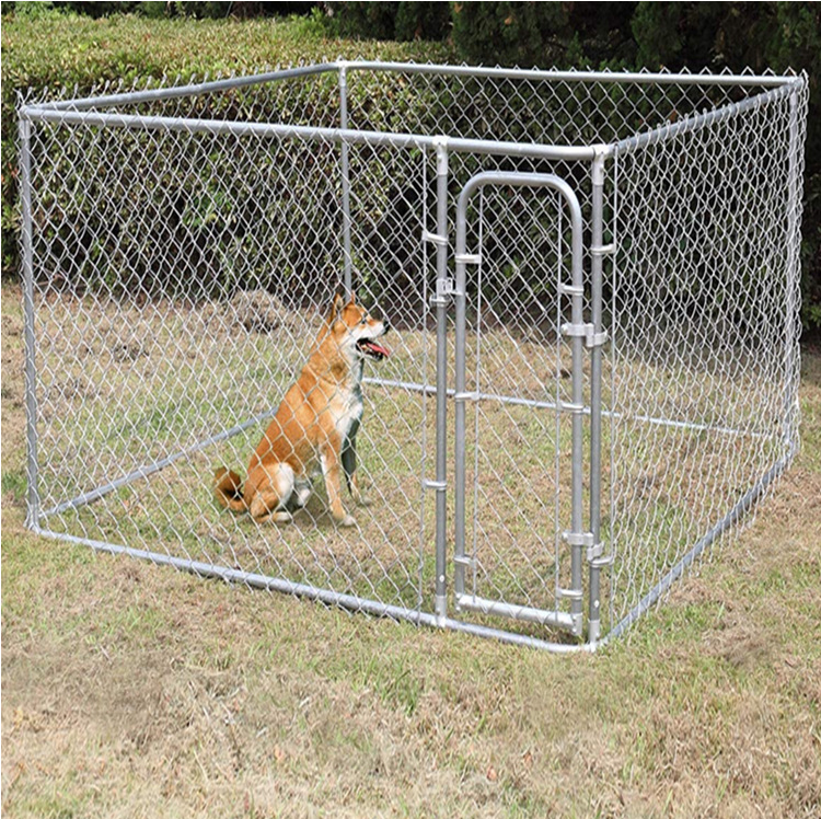 High Quality Chain Link Dog Kennel Panels Dog Run House Wire Mesh Animal Cage Dog Kennel Runs