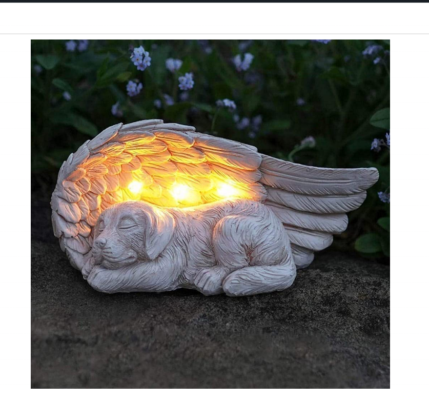 Forever My Guardian Angel Garden Solar Light - Pet Memorial