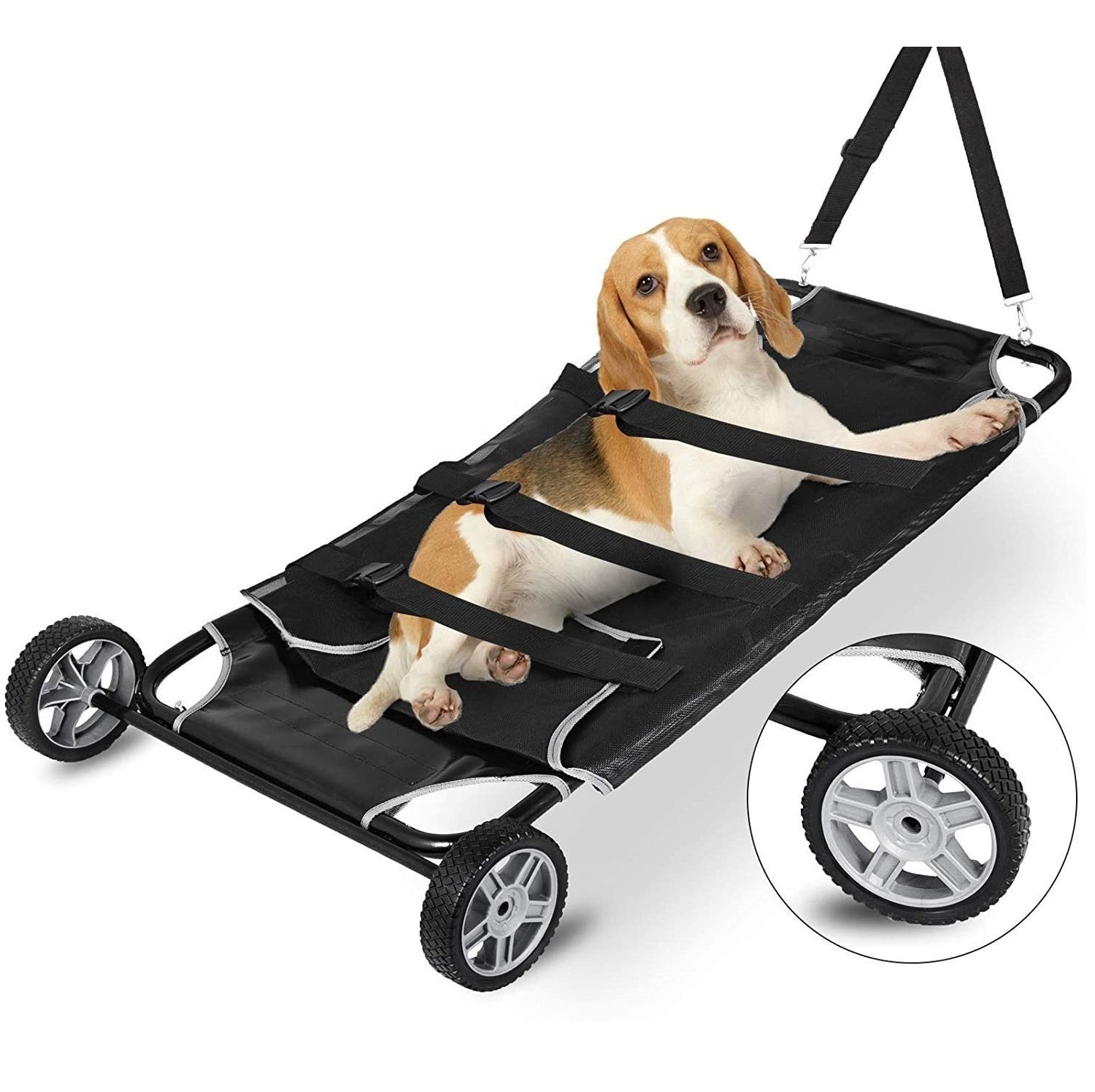 Dog Transport Pet Stretcher Dog Stretcher Pet Trolley with Wheels Veterinary Stretcher