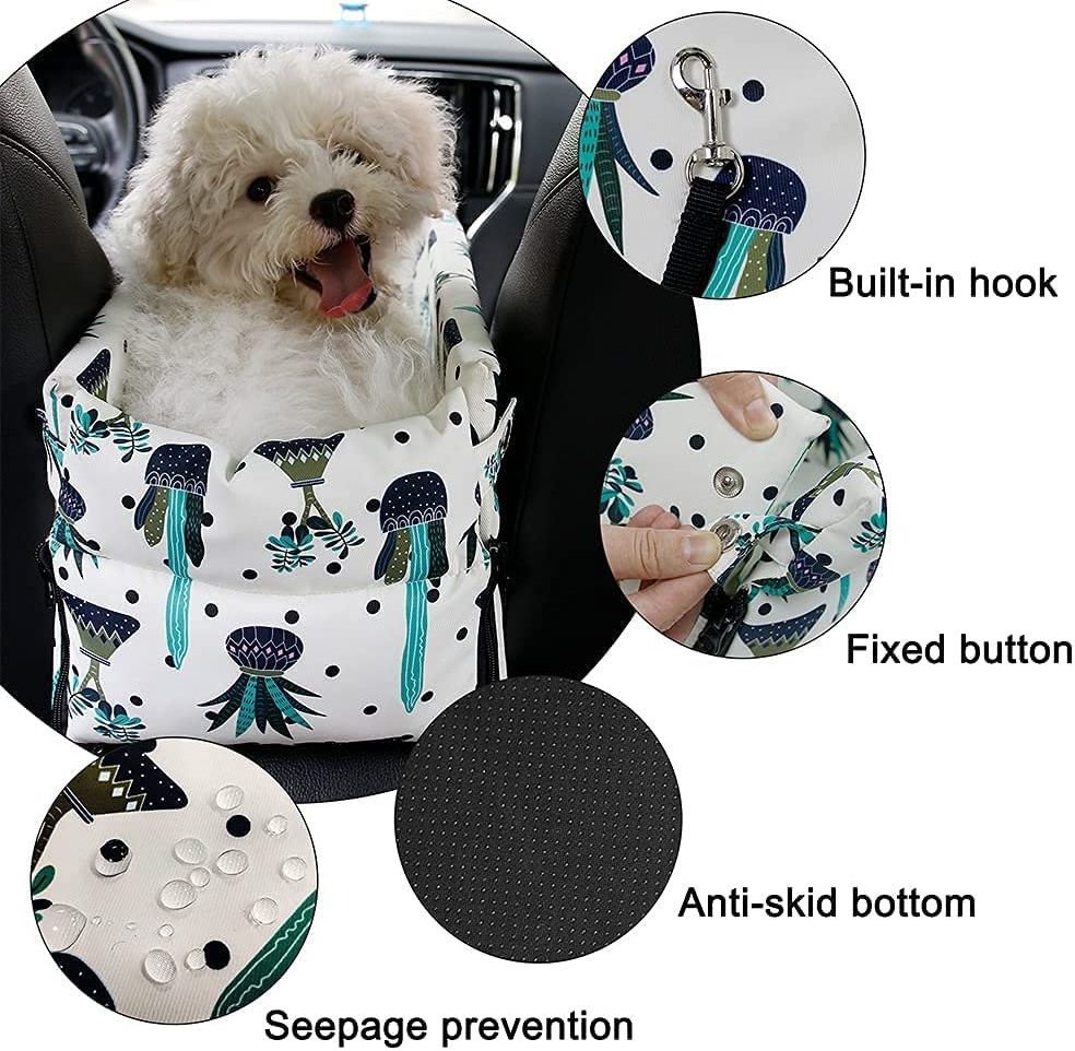 Wholesale Water-Proof Quality Safe Safety Tethers Small Dog Car Seat ON Car Armrest Pet Booster Seat