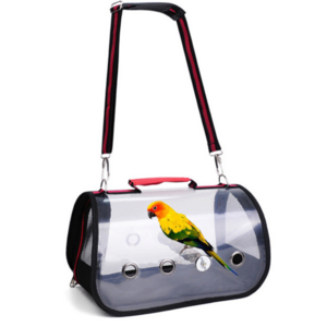 Luxury Transparent Outdoor Backpack for Parrot Carrying Bird Cag Portable Travel Bag Bird Carrier