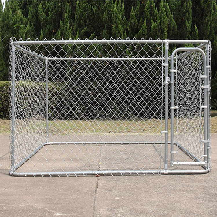 High Quality Chain Link Dog Kennel Panels Dog Run House Wire Mesh Animal Cage Dog Kennel Runs