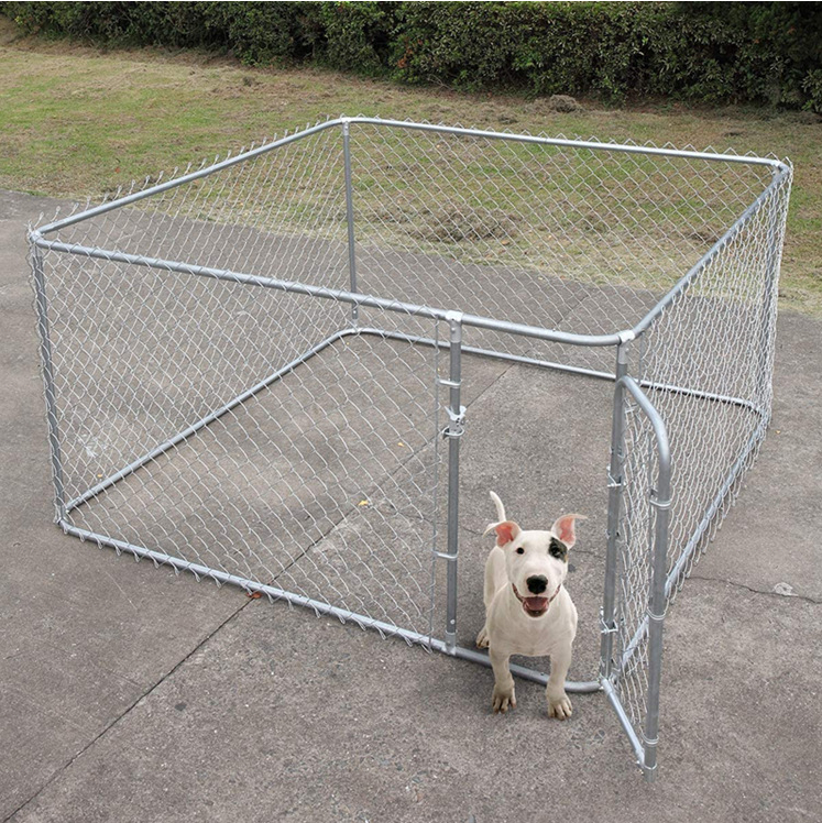 High Quality Chain Link Dog Kennel Panels Dog Run House Wire Mesh Animal Cage Dog Kennel Runs