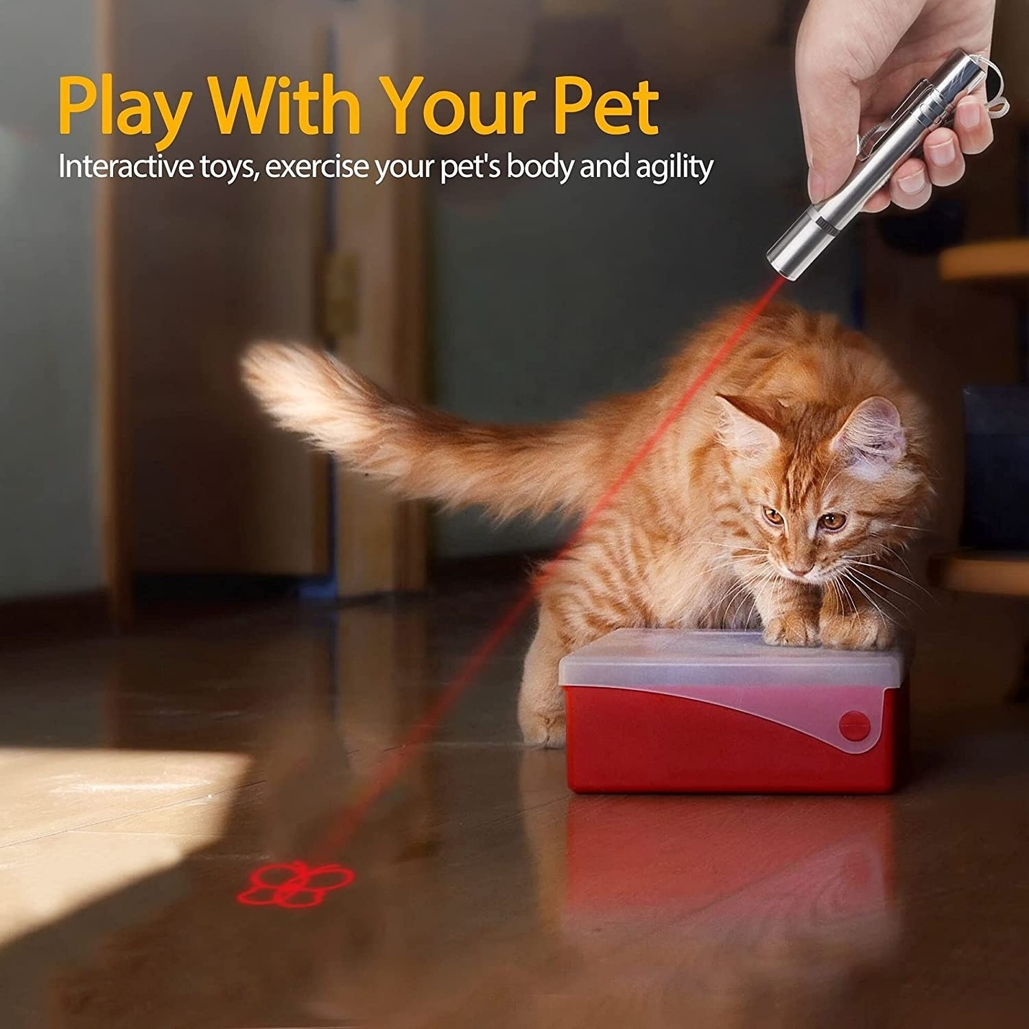 7 Patterns Ultraviolet Light USB Charging Rechargeable Small Exquisite Interactive Cat Laser Pointer Interactive Toy for Cats