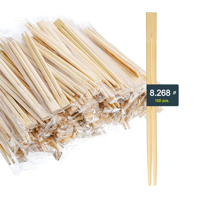 Eco-friendly  Disposable Bamboo Chopsticks paper cover Chinese Custom paper wrapped bamboo chopsticks