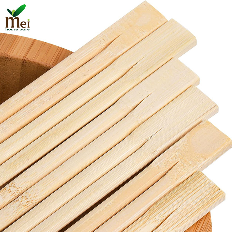 Eco-friendly  Disposable Bamboo Chopsticks paper cover Chinese Custom paper wrapped bamboo chopsticks