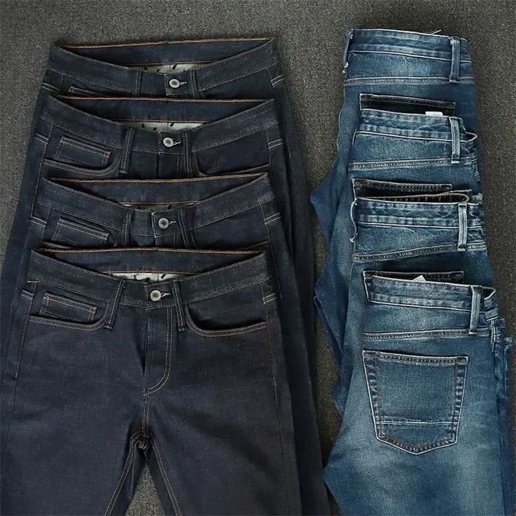 dlo made in china stylish used jeans men's skinny new model jeans pants stock bulk sale bale