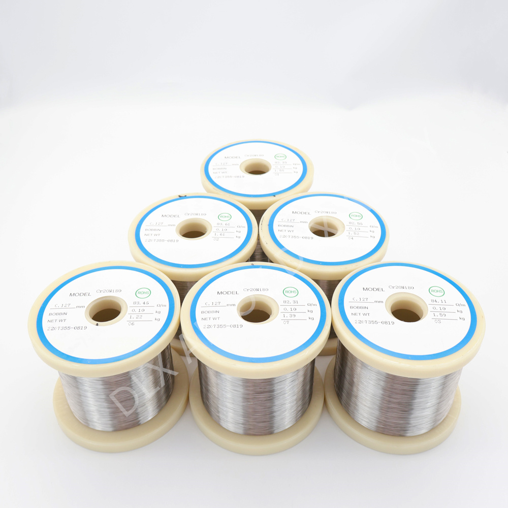 Electric heating element Ni80 cr20ni80 wire 0.1mm 0.32mm nichrome 80 20 heating resistance wire