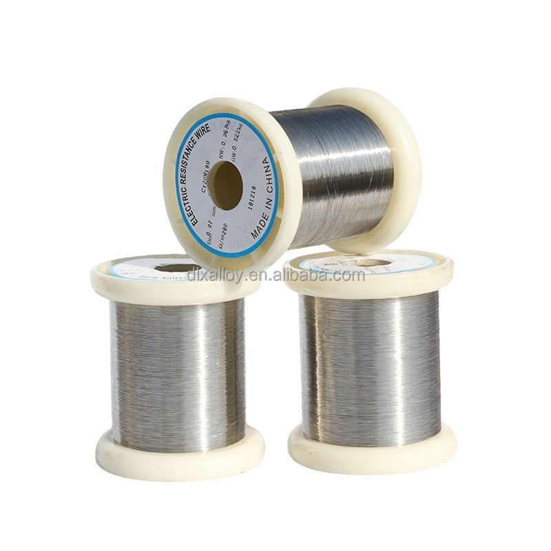 Ultra Thin 0.025mm 0.03mm 0.05mm 0.07mm Nichrome NiCr 8020 X20H80 Ni80 heating resistance wire