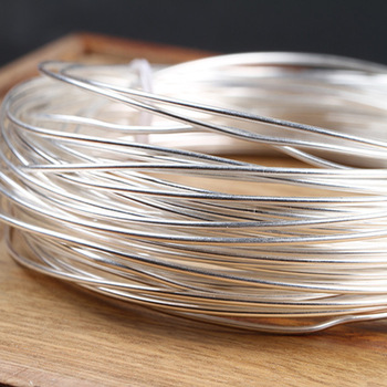 12 Gauge Silver Aluminum Wire Anodized Jewelry Craft Wire Beading Soft Bendable Metal Wire for Jewelry Making