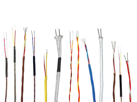 2x1.5mm2 KC Fiberglass Sheath FTFE Insulation High-Temperature Thermocouple Compensating Lead Cable Wire 220V 380V Rated Voltage